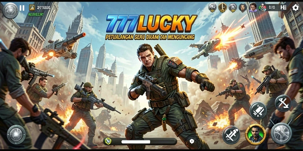 Tampilan gameplay seru dalam 777LUCKY yang menegangkan.