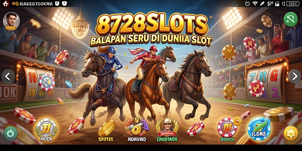 Gameplay Racing seru dengan fitur slot yang menarik.