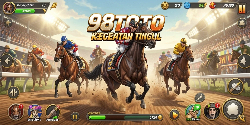 Tampilan gameplay yang mendebarkan dari 98TOTO dengan kecepatan tinggi.