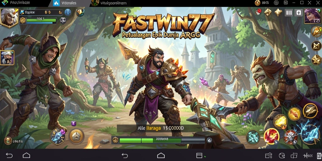 Tampilan gameplay seru dalam petualangan ARPG FASTWIN77.