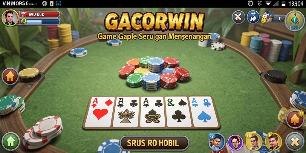 Screenshot gameplay GACORWIN yang menampilkan keseruan bermain Gaple.