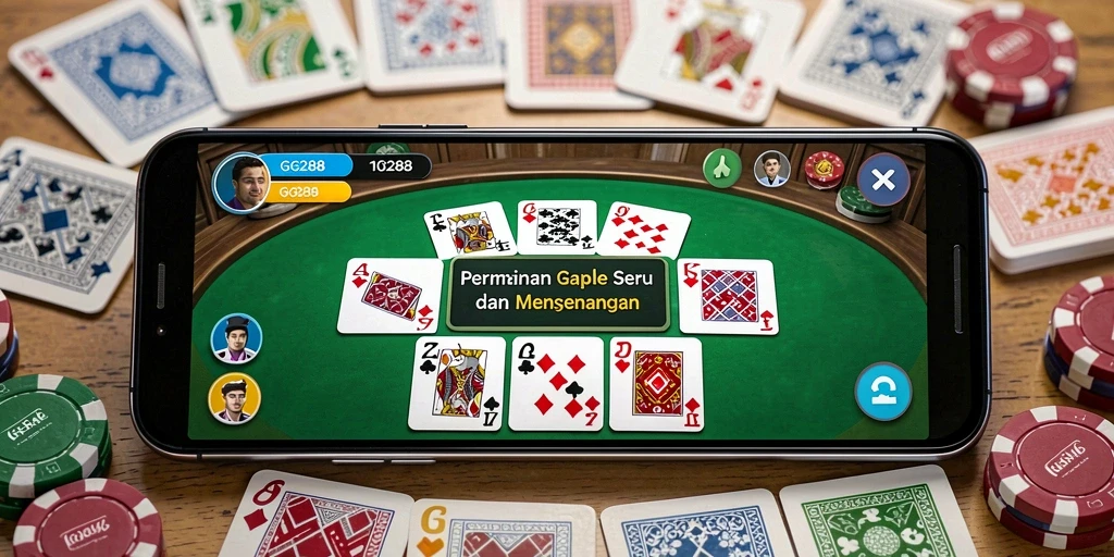 Tampilan screenshot GG288 yang menampilkan gameplay Gaple yang seru.
