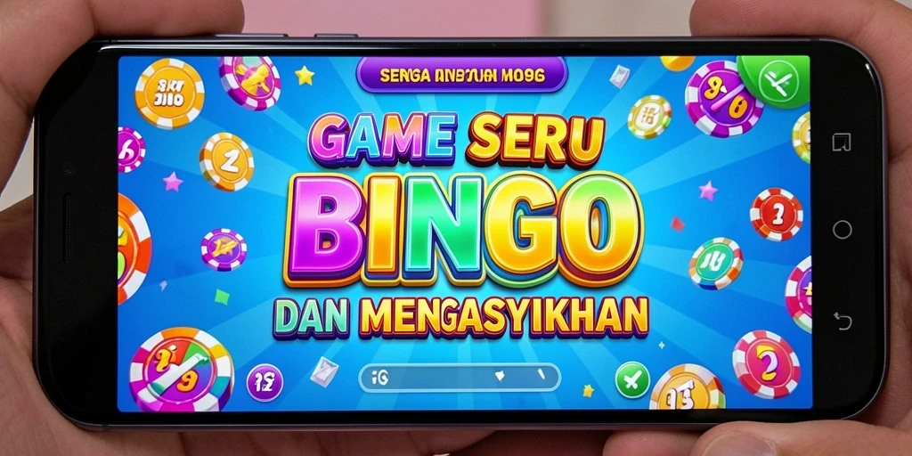 Tampilan gameplay Bingo yang penuh warna dan menggembirakan.