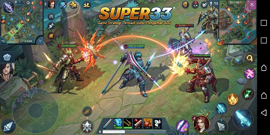 Gameplay menarik di dalam SUPER33 dengan grafis yang memukau.
