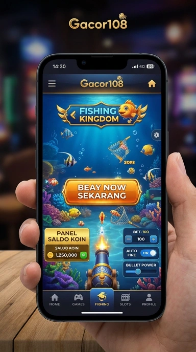 Tampilan aplikasi gacor108 yang user-friendly dan mudah dinavigasi.
